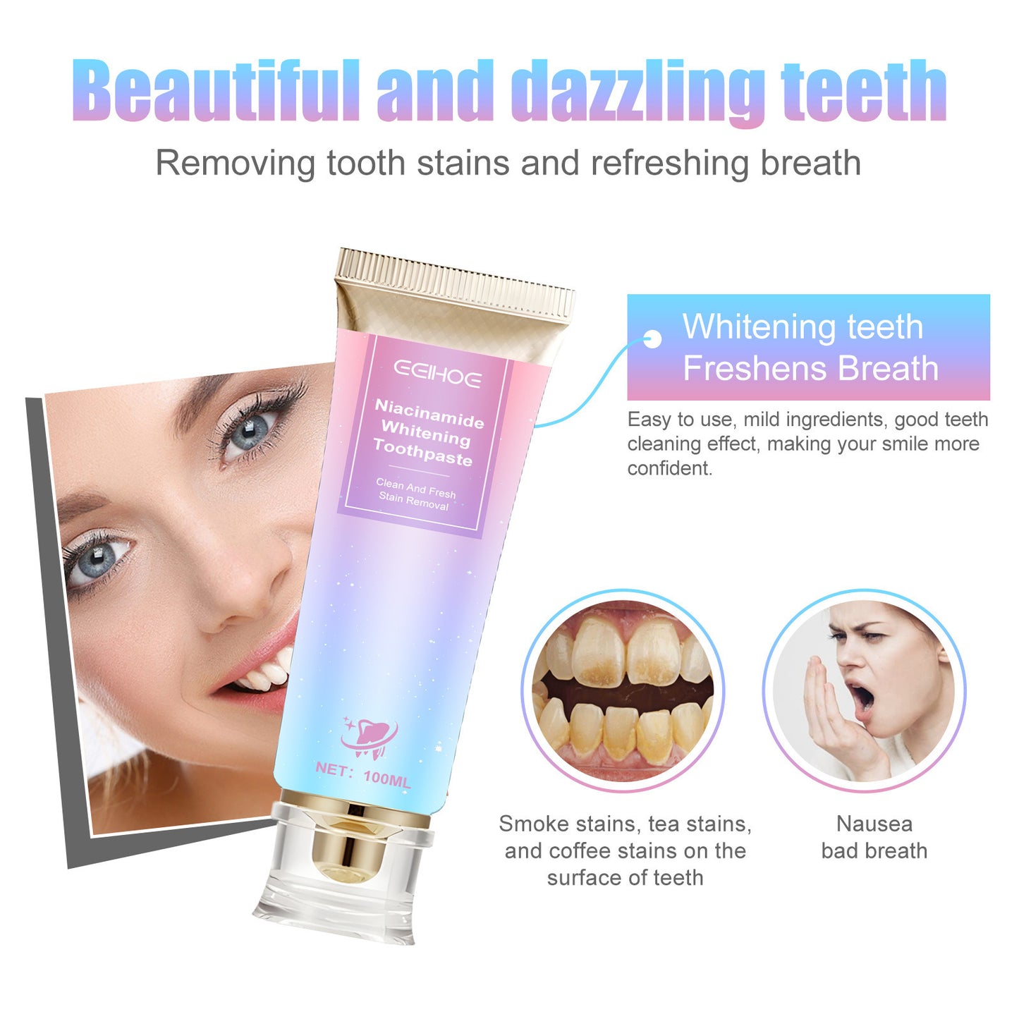 Fresh Breath & Whitening Toothpaste – Long-Lasting Oral Care!