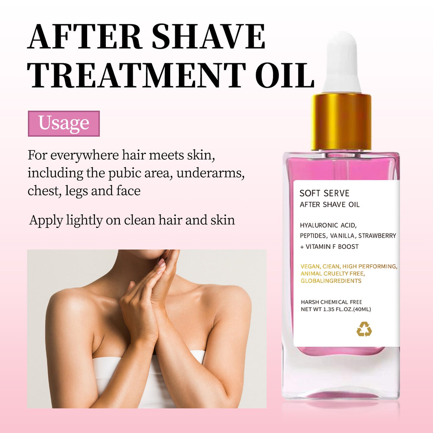 Deep Moisturizing Oil for Post-Hair Removal Care - Smooth & Hydrated Skin