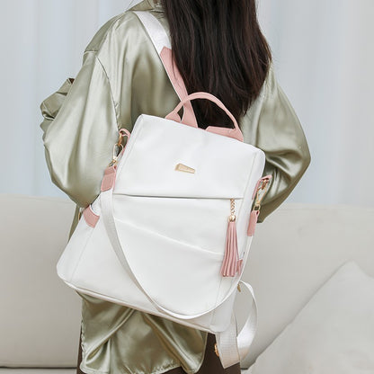 Women's Oxford Cloth Anti-Theft Backpack Casual Double Shoulder Schoolbag