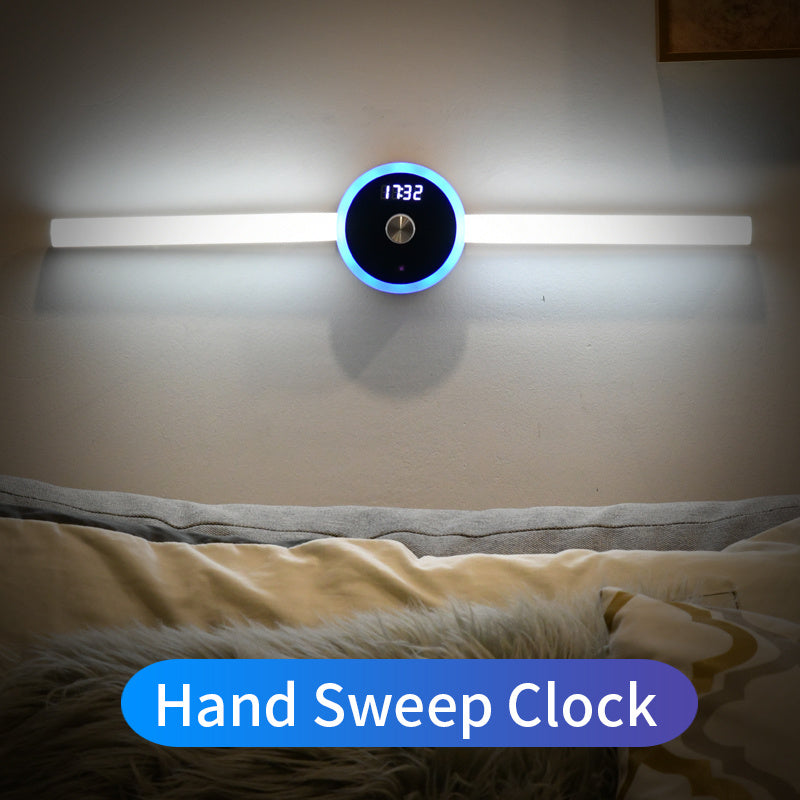 Smart Cabinet Light Clock – Motion Sensor LED Wardrobe Light with Timer & Removable Design