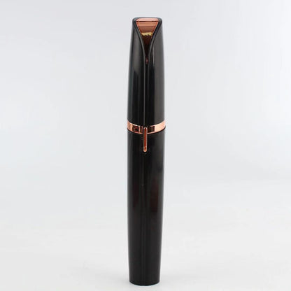 Flawlessly Brows Electric Eyebrow Remover – Painless, Portable Trimmer with LED Light & 18K Gold-Plated Head