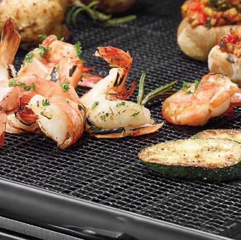 Non-Stick Reusable Wire Mesh Grilling Mat – Outdoor BBQ Cooking Mat