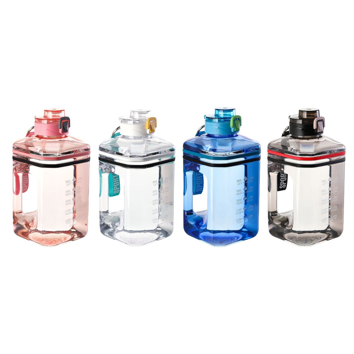 Straight Drinking Large Caliber Square Bucket - 2.2L Capacity