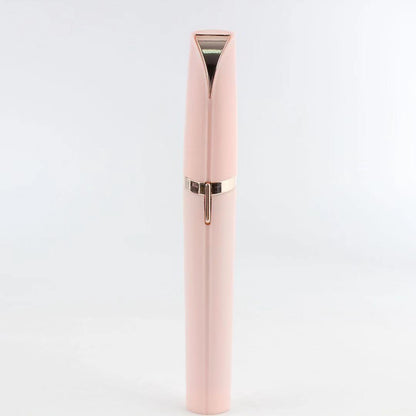 Flawlessly Brows Electric Eyebrow Remover – Painless, Portable Trimmer with LED Light & 18K Gold-Plated Head