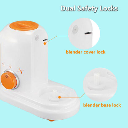 5-in-1 Smart Baby Food Processor – Steam, Blend, Warm Milk, and More