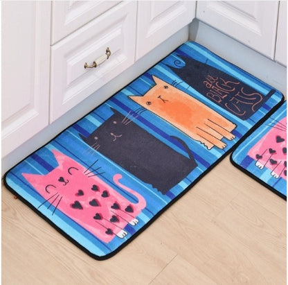 Printed Kitten Anti-Skid Mat Carpet – Cute and Functional Floor Rug for Cat Lovers