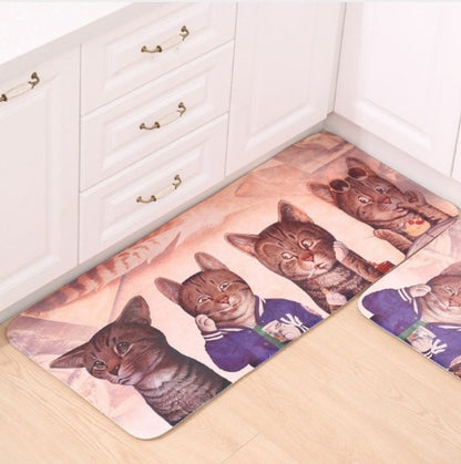 Printed Kitten Anti-Skid Mat Carpet – Cute and Functional Floor Rug for Cat Lovers