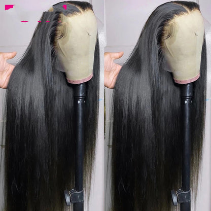 Straight Human Hair Headpiece Wig - Natural & Sleek Style