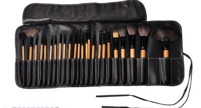 Professional 24-Piece Makeup Brush Set with Travel Bag - Complete Cosmetic Tools