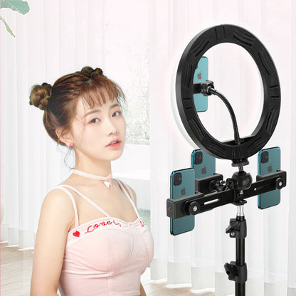 Portable Ring Selfie Light with Adjustable Brightness – Clip-On LED Fill Light for Smartphones