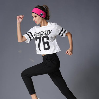 Wireless Bluetooth-Compatible Sports Headband – Sweat-Resistant Audio Headband for Fitness, Yoga & Outdoor Activities