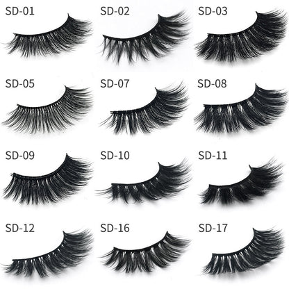 3D Exaggerated Mink Eyelashes – 25mm Bold & Fluffy Glam Lashes