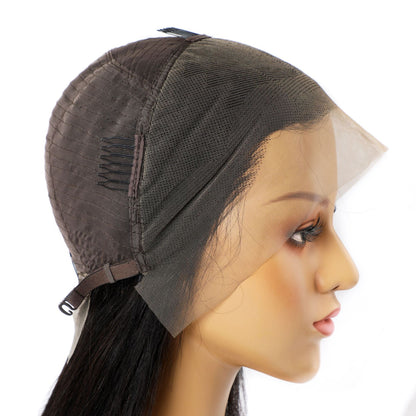 Premium 9A Quality Real Human Hair Wig - Straight Lace Hair Set