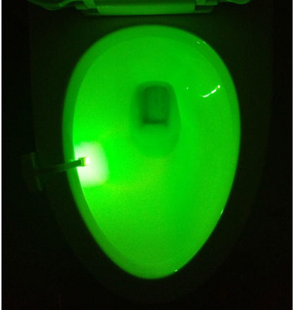 Toilet Induction LED Night Light – Motion-Activated Bathroom Light with Adjustable Colors