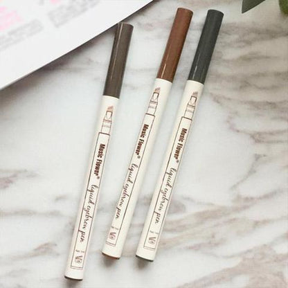 Waterproof Natural Eyebrow Pen – 4-Point Microblading Fork Tip Tattoo Pencil