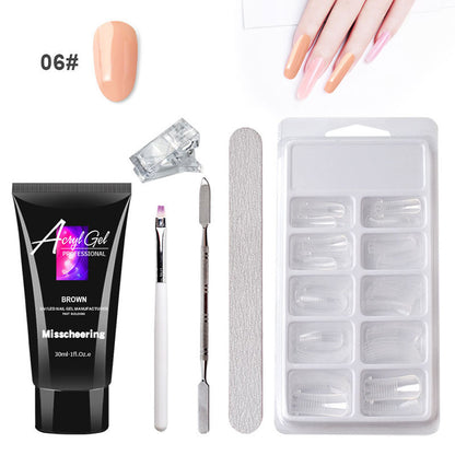 Painless Crystal Gel Nail Extension Set – Quick, Paper-Free Application