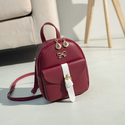 Trendy Bowknot Mini Backpack – Fashionable Small Backpack for Women & Girls