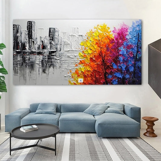 Abstract DIY Painting by Numbers – Frame and Acrylic Paint Set for Home Decor
