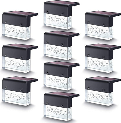 Waterproof RGB LED Solar Step & Fence Light – IP65 Outdoor Decorative Lighting with Dual Modes