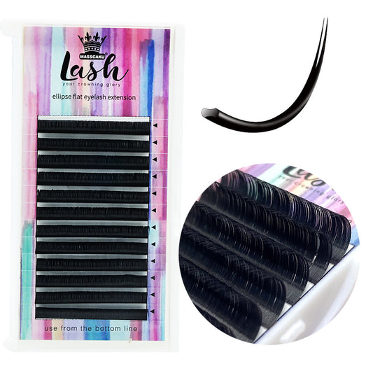 Natural Single Air False Eyelashes – Lightweight Flat Hair Double-Pointed Lashes