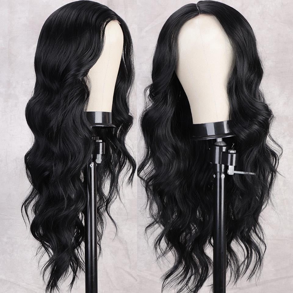 Long Curly Synthetic Wig - European & American Style for Women