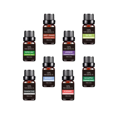 Organic Essential Oils Gift Set - Therapeutic Grade Aromatherapy Oils