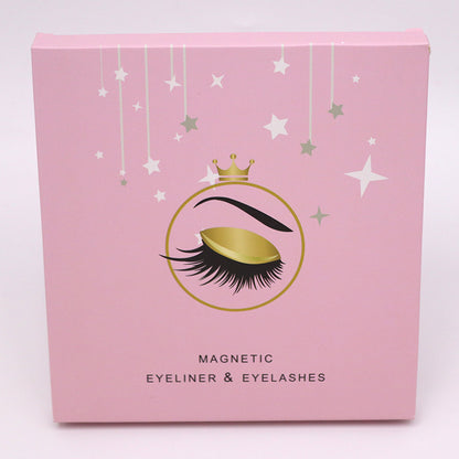Magnetic Eyelashes & Eyeliner Kit – Reusable 3D Faux Mink Lashes with Waterproof Magnetic Liner & Applicator