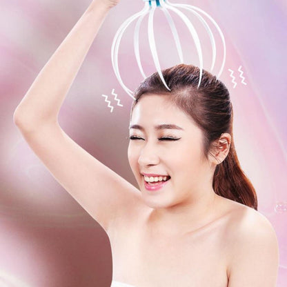 Electric Scalp Massager with Eight-Claw Vibration – Portable Head and Body Relaxation Device