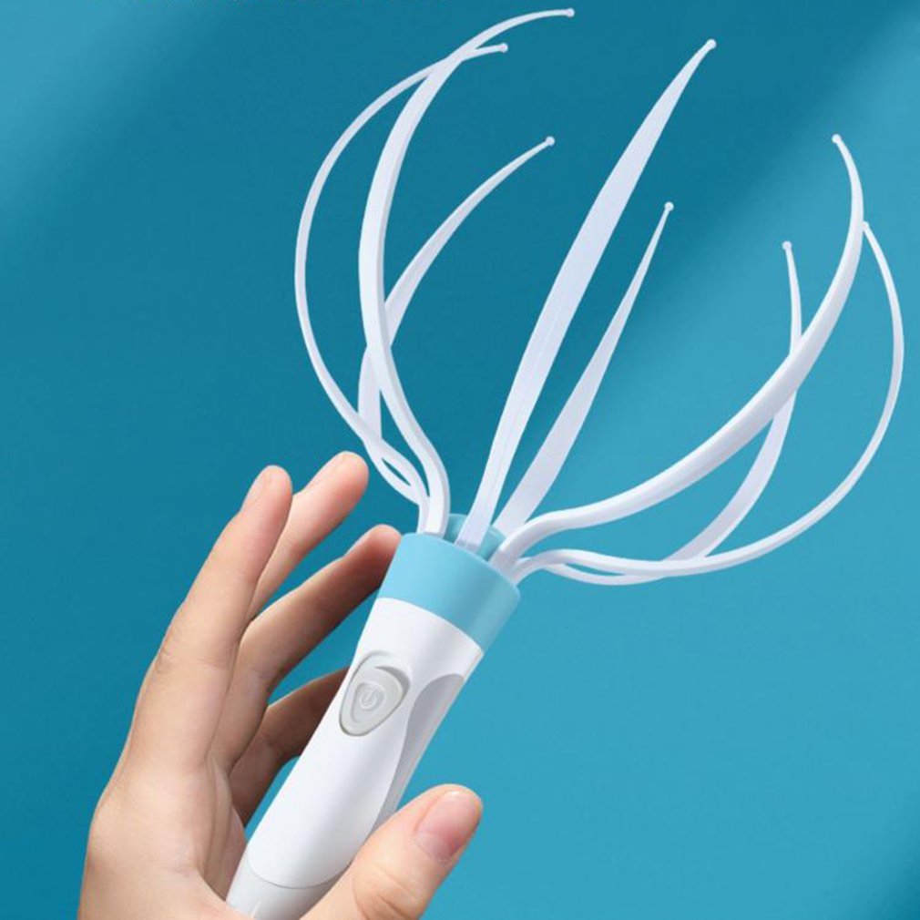 Electric Scalp Massager with Eight-Claw Vibration – Portable Head and Body Relaxation Device