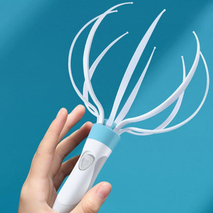 Electric Scalp Massager with Eight-Claw Vibration – Portable Head and Body Relaxation Device