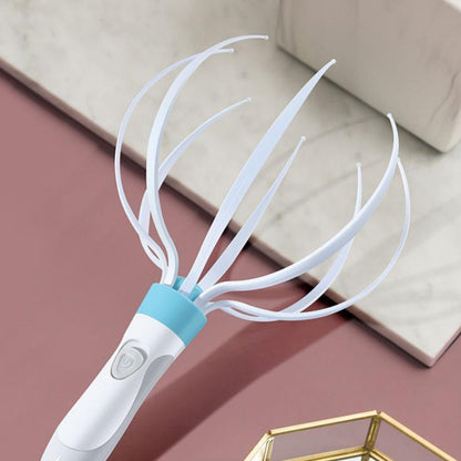 Electric Scalp Massager with Eight-Claw Vibration – Portable Head and Body Relaxation Device