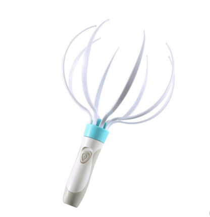 Electric Scalp Massager with Eight-Claw Vibration – Portable Head and Body Relaxation Device