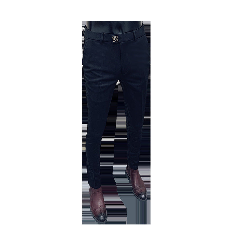 Men’s Slim Fit Elastic Leisure Trousers – Comfortable & Stylish Everyday Pants