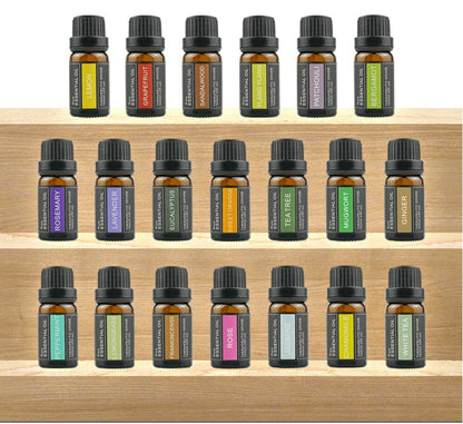 Aromatherapy Essential Oil – Ginger, Wormwood, Rose, Sandalwood (10ml) – Single Plant Fragrance for Diffusers & Relaxation