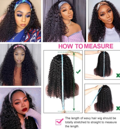 Ladies' Hair Band Wig – Stylish & Comfortable Chemical Fiber Wig!