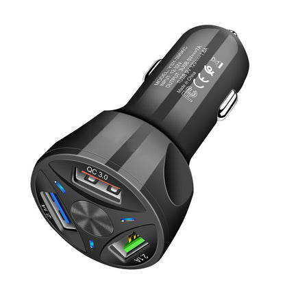 Fast Charge Car Charger – 4 Port Mobile Phone Charger for Cars