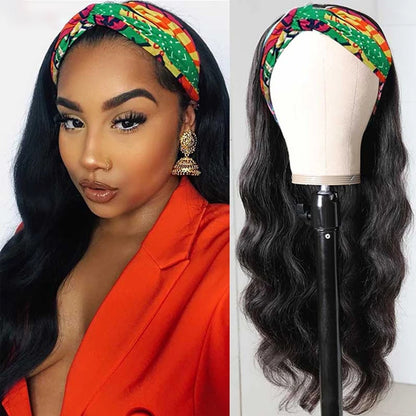 Long Curly Synthetic Wig - Black Big Wave with Mid-Section Design