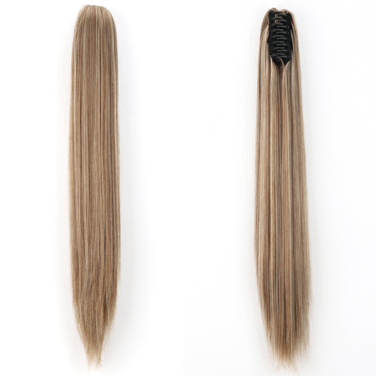 "Fashion Ponytail Claw Clip - Long Straight Fluffy Hair