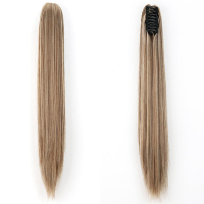 "Fashion Ponytail Claw Clip - Long Straight Fluffy Hair