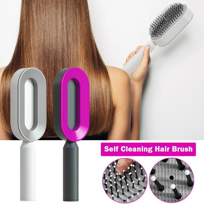 3D Self-Cleaning Hair Growth Comb – Scalp Massaging Brush to Promote Circulation & Reduce Hair Loss