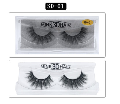 3D Exaggerated Mink Eyelashes – 25mm Bold & Fluffy Glam Lashes