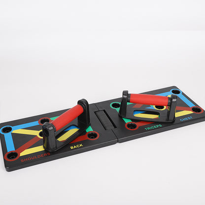 9-in-1 Color-Coded Push-Up Board – Multifunctional Home Workout System for Upper Body Training