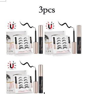 Reusable Magnetic False Eyelashes with Eyeliner – Natural Look, Easy Application