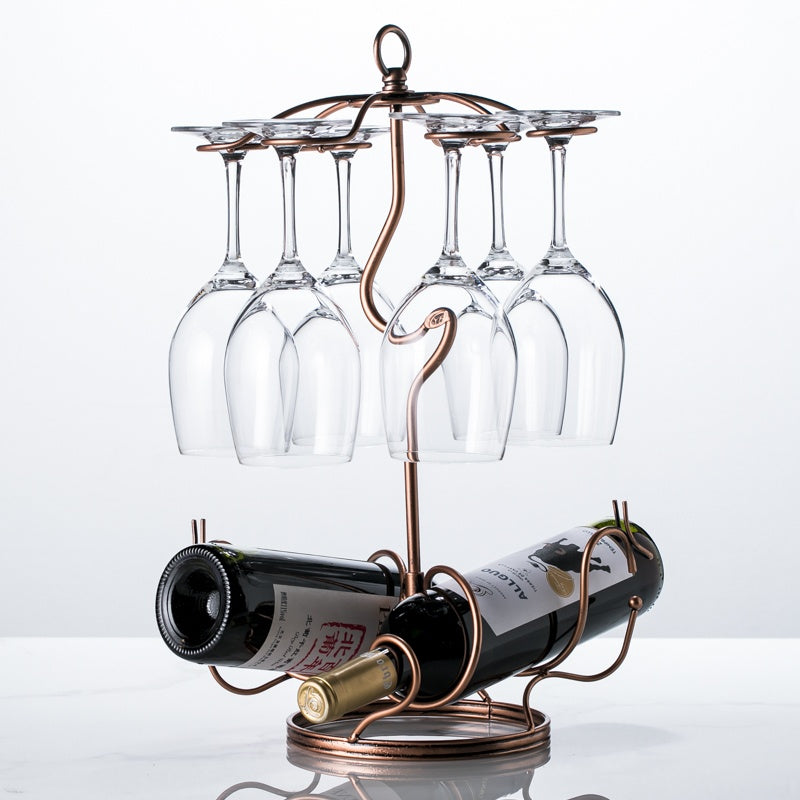 Creative European Upside-Down Wine Glass Rack – Decorative Hanging Wine Glass Holder