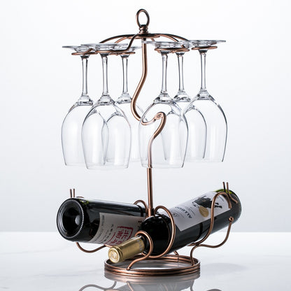 Creative European Upside-Down Wine Glass Rack – Decorative Hanging Wine Glass Holder