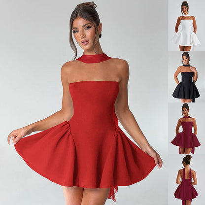 Sexy Tube Top Dress with Back Zipper - Perfect Party Outfit