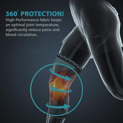 Knitted Compression Sports Knee Pads – Breathable Support for Running, Basketball & Fitness