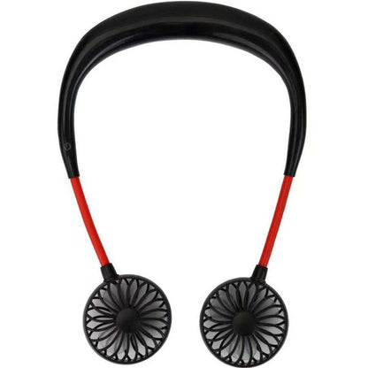 Portable Rechargeable Lazy Fan – Wearable & Desktop Cooling!
