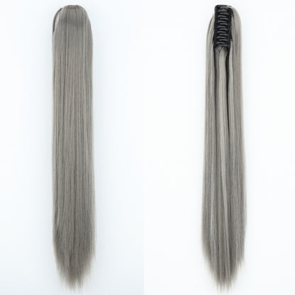 "Fashion Ponytail Claw Clip - Long Straight Fluffy Hair