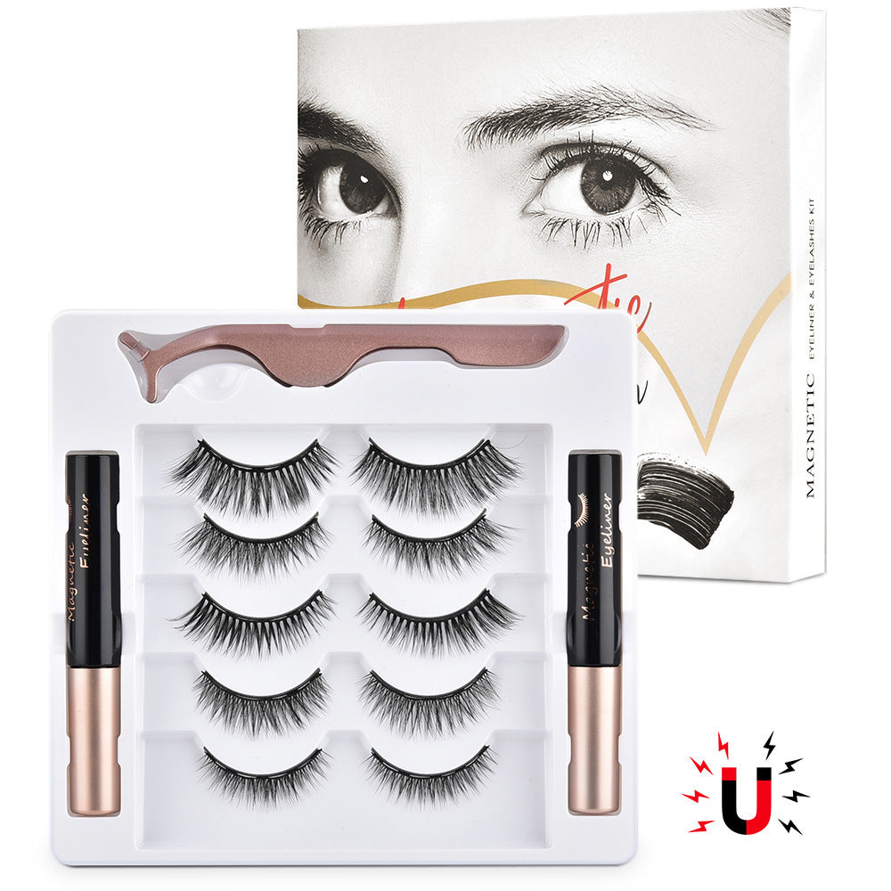 Reusable Magnetic False Eyelashes with Eyeliner – Natural Look, Easy Application